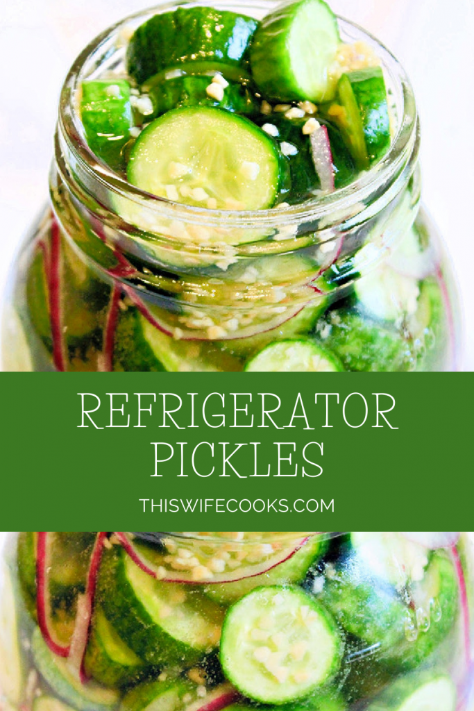 Pinterest image of prepared pickles