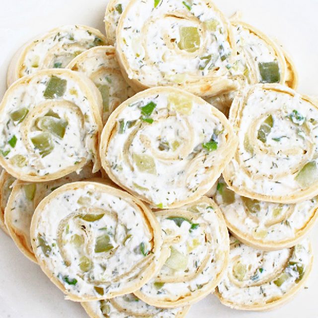 Dill Pickle Pinwheels ~ Vegan Recipe ~ This Wife Cooks™ 