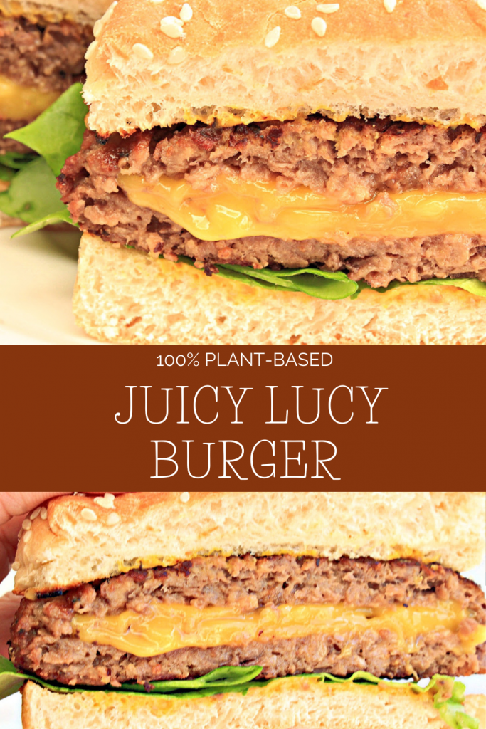 Pinterest image for Juicy Lucy Burgers.