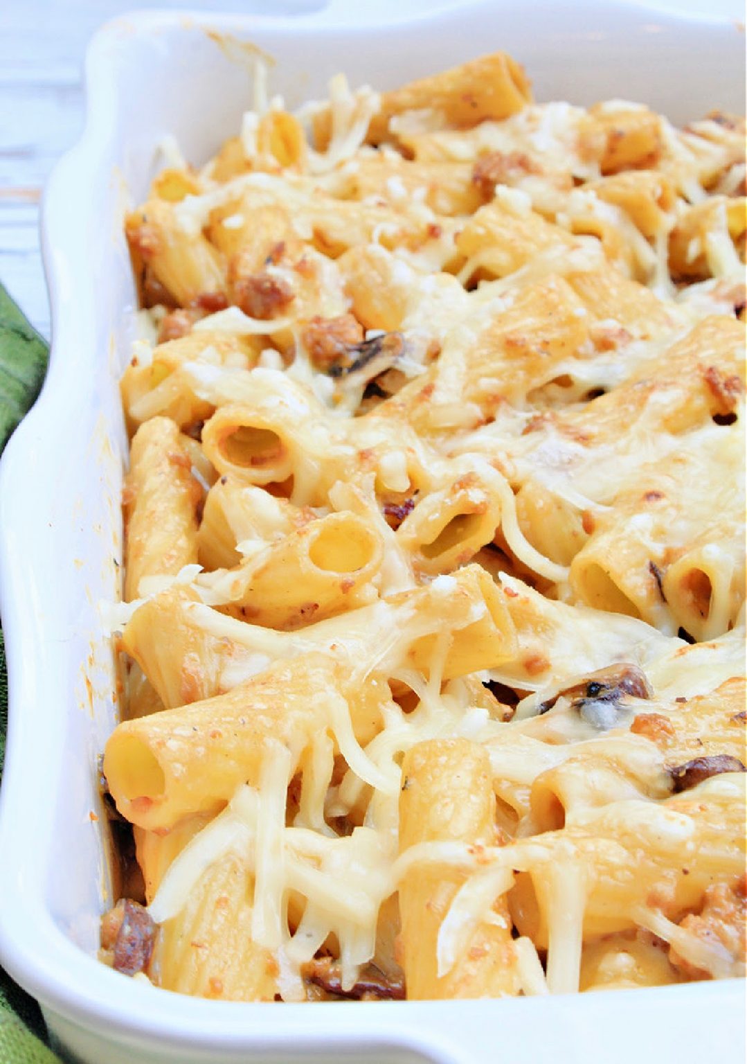 Sausage and Mushroom Pasta Bake This Wife Cooks™