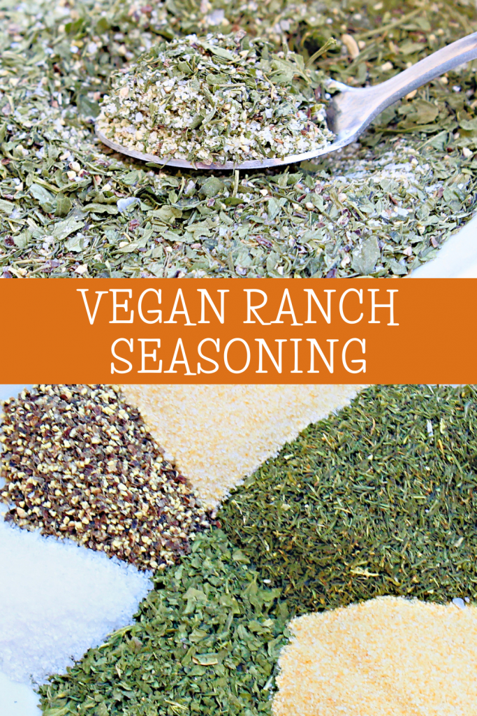 Vegan Ranch Seasoning ~ Got a recipe that calls for a packet of ranch dressing mix? This dairy-free blend is easy to whip up in minutes with just 6 simple ingredients from the spice cabinet.