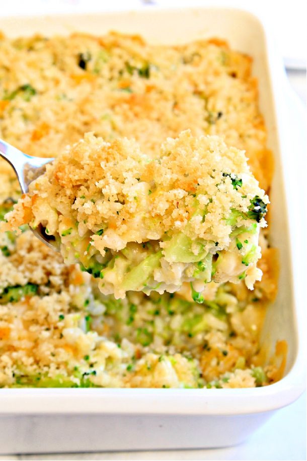 Broccoli and Rice Casserole Vegan Recipe This Wife Cooks™