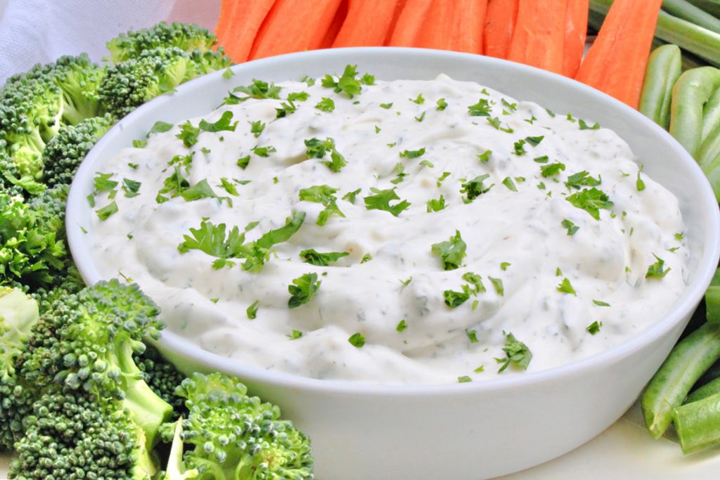Vegan Ranch Dip ~ The classic party dip! Dairy-free ranch dip is easy, creamy, and perfect for parties, game days, and everyday snacking at home!