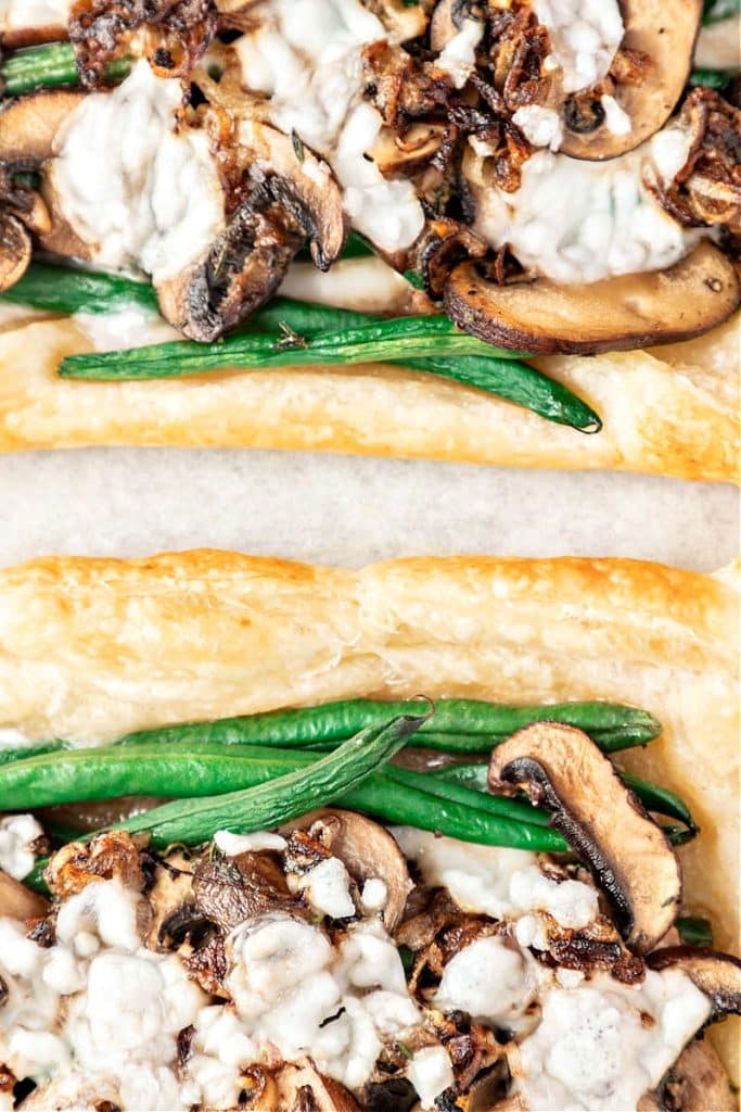 Green Bean Mushroom Tart ~ Your guests will love this savory and sophisticated alternative to green bean casserole!