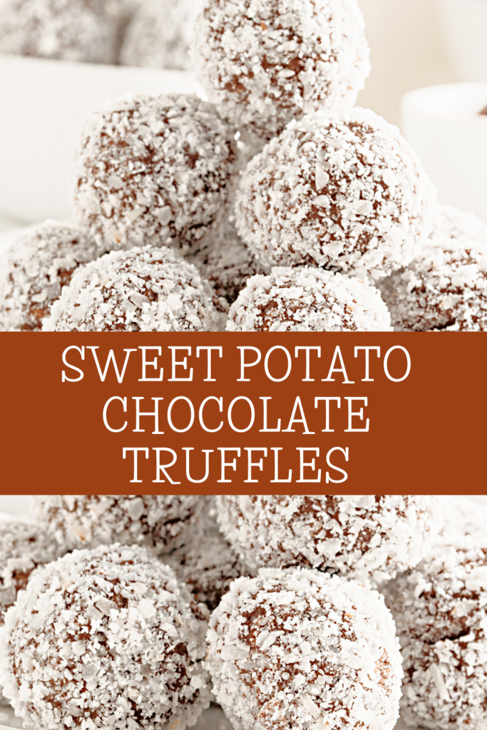 Sweet Potato Chocolate Truffles ~ These truffles are naturally sweetened and 100% wholesome. Great as a healthy snack or dessert!