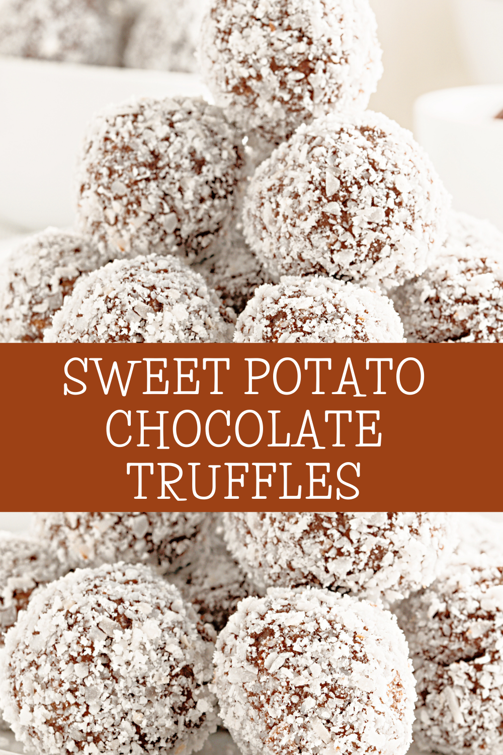 Sweet Potato Chocolate Truffles ~ These truffles are naturally sweetened and 100% wholesome. Great as a healthy snack or dessert! via @thiswifecooks