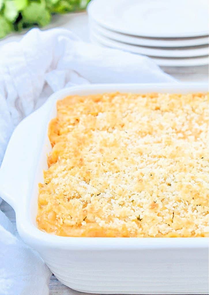 Vegan Baked Mac and Cheese ~ Kid-tested and approved! You're going to love this rich, indulgent, and deliciously dairy-free comfort food classic that has been kid-tested and heartily approved!