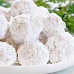 Italian Wedding Cookies ~ These delicate and nutty, shortbread cookies rolled in powdered sugar pair especially well with coffee or hot tea!