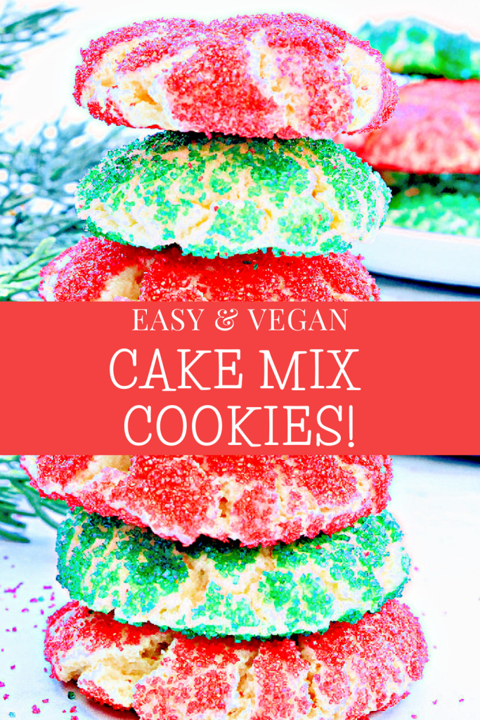 Cake Mix Cookies ~ These dairy-free cake mix cookies are fun and easy to make! Whip up a batch and watch them disappear!