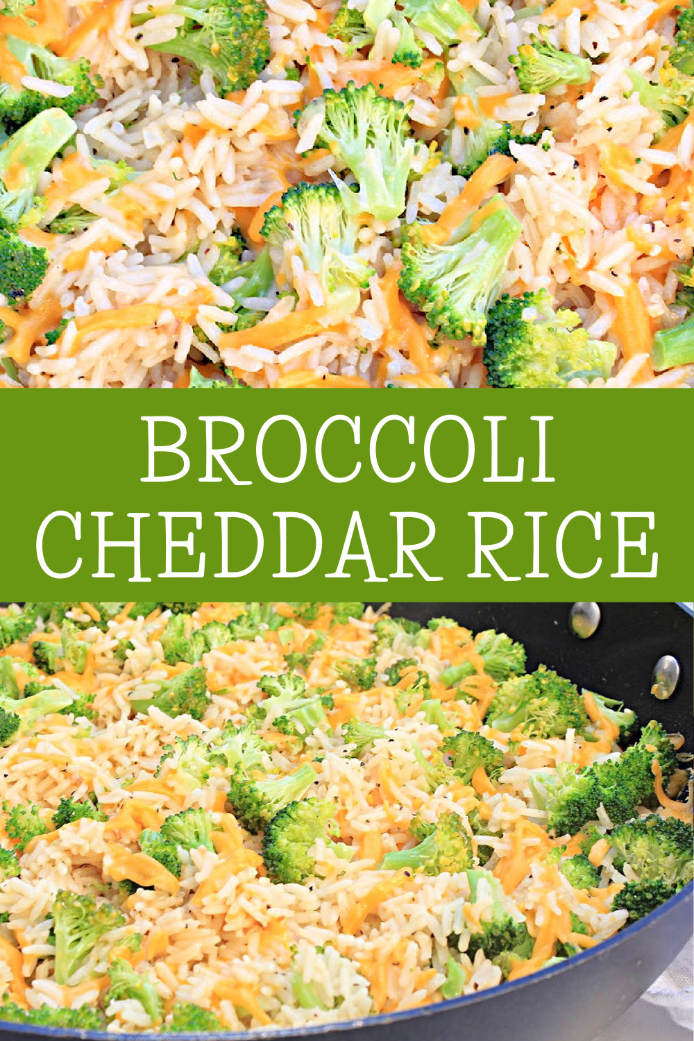 Broccoli Cheddar Rice ~ This quick and easy one-pot dish is perfect for busy weeknights and so much better than pre-packaged rice mixes! via @thiswifecooks