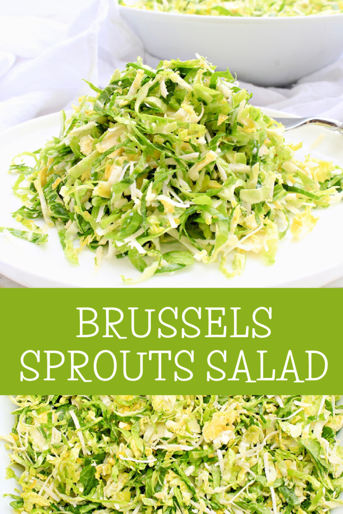 Brussels Sprouts Salad ~ A quick and easy tossed salad worthy of holiday dinners yet simple enough for every day! No cooking required!