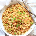Ramen Stir Fry ~ Pan-fried ramen tossed with fresh vegetables and homemade stir fry sauce is easy, flavorful, and budget-friendly!