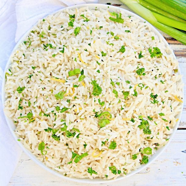 Herbed Rice ~ Vegan Recipe ~ This Wife Cooks™