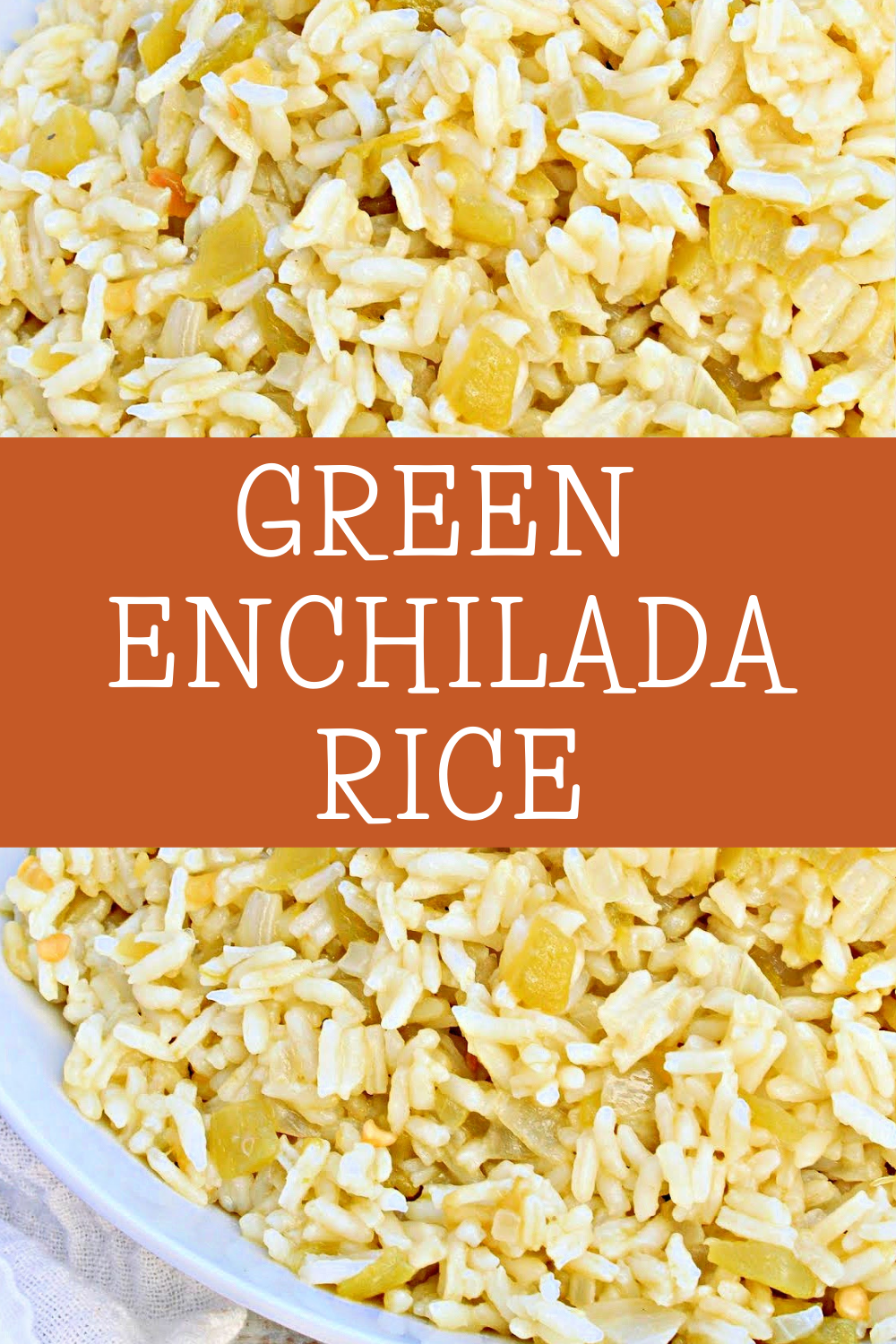 Green Enchilada Rice ~ 6 simple ingredients are all you need for this quick and easy Mexican-style side dish! via @thiswifecooks