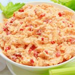 Pimento Cheese ~ A rich and flavorful dairy-free version of the Southern classic! Great as a dip, sandwich filling, or smeared on a burger!