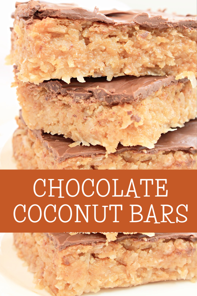 Chocolate Covered Coconut Bars ~ These rich and gooey bars will satisfy any sweet tooth candy craving!