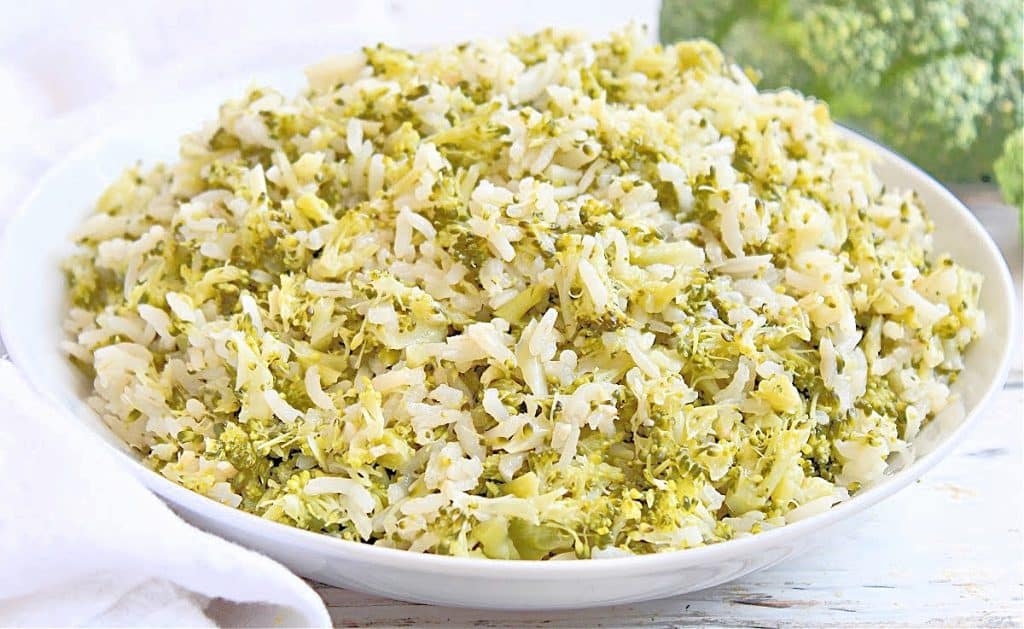Broccoli Rice ~ Sauteed fresh broccoli with long grain white rice is easy to make and on the table in 30 minutes or less!