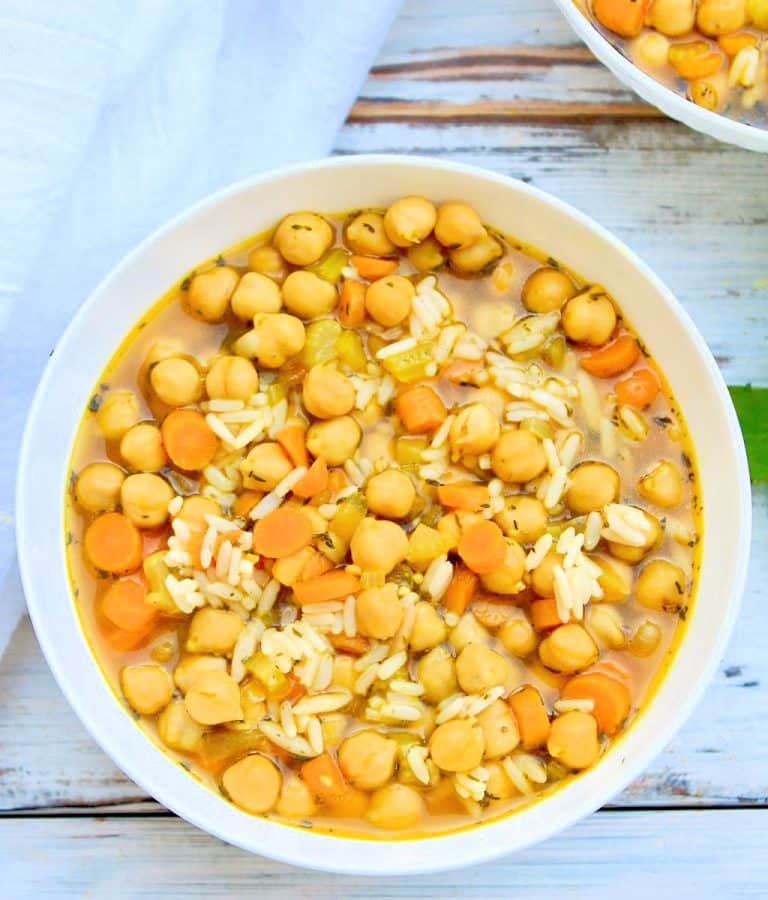 Wild Rice and Garbanzo Bean Soup This Wife Cooks™