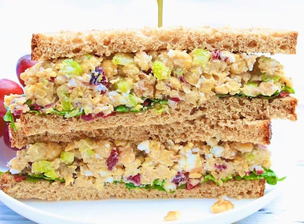 Cranberry Walnut Chickpea Sandwiches - This Wife Cooks™