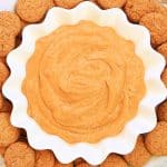 Pumpkin Dip ~ Vegan Recipe ~ All the pumpkin pie flavor you love in an easy and creamy no-bake dip! Perfect for Halloween and Thanksgiving!