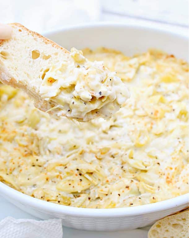 Green Chile Artichoke Dip Vegan Recipe This Wife Cooks™