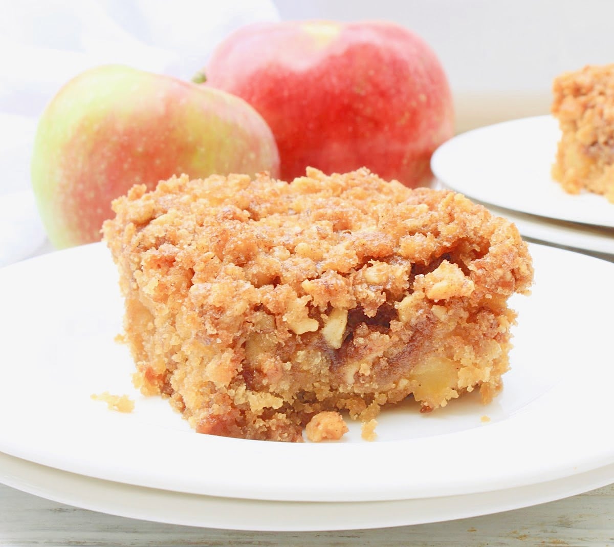 Apple Streusel Coffeecake with Bourbon Glaze • Saturdays with Frank