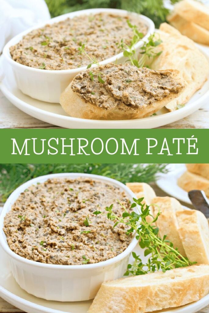 Mushroom Pate – Savory, plant-based spread with roasted mushrooms and toasted almonds.