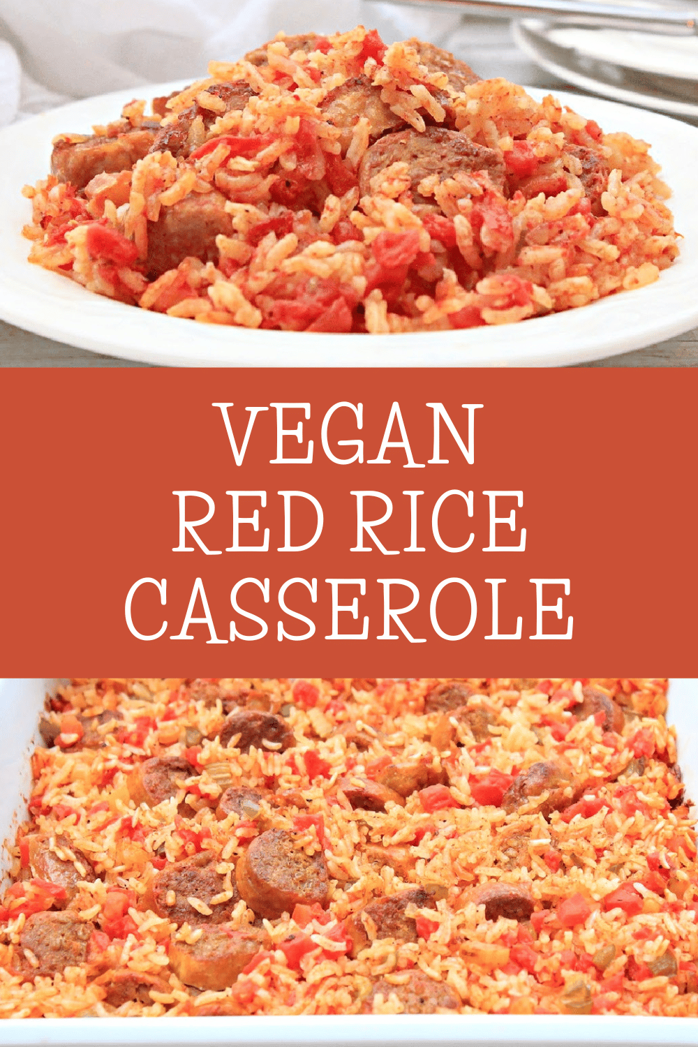 Red Rice Casserole ~ This hearty Southern classic is an easy dinner that's loaded with big and bold flavor!  via @thiswifecooks