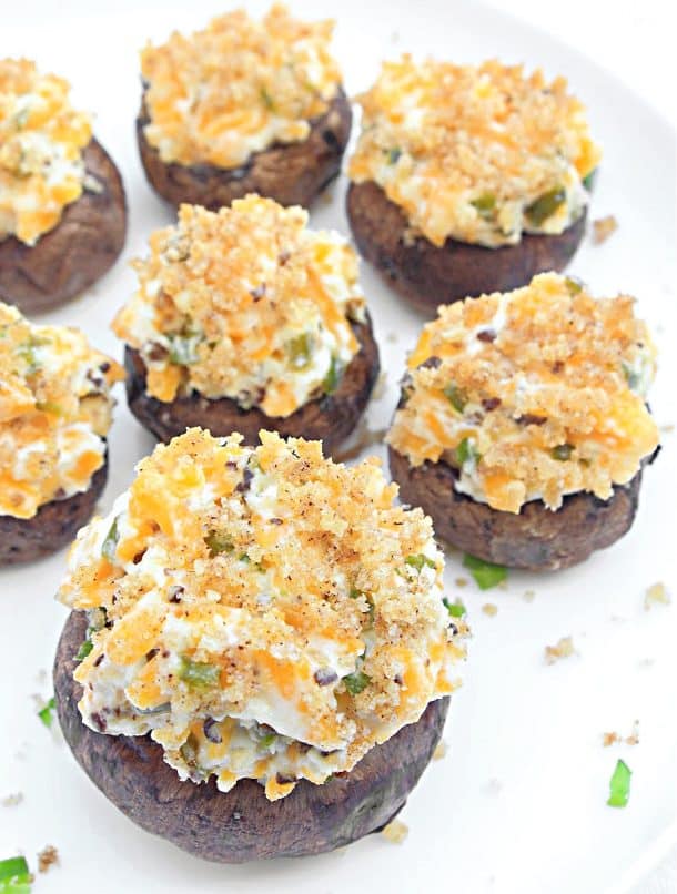 Jalapeno Popper Stuffed Mushrooms Vegan This Wife Cooks™