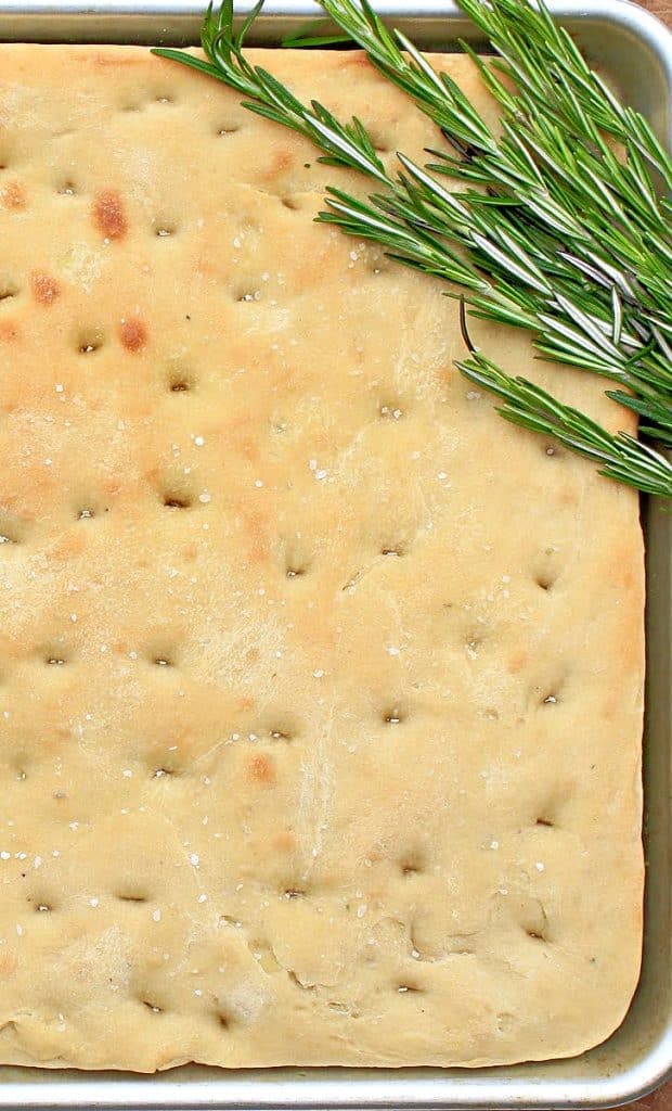 Leftover Mashed Potato Focaccia ~ A soft and chewy yeast bread perfect for turning those leftover potatoes into something new and delicious!