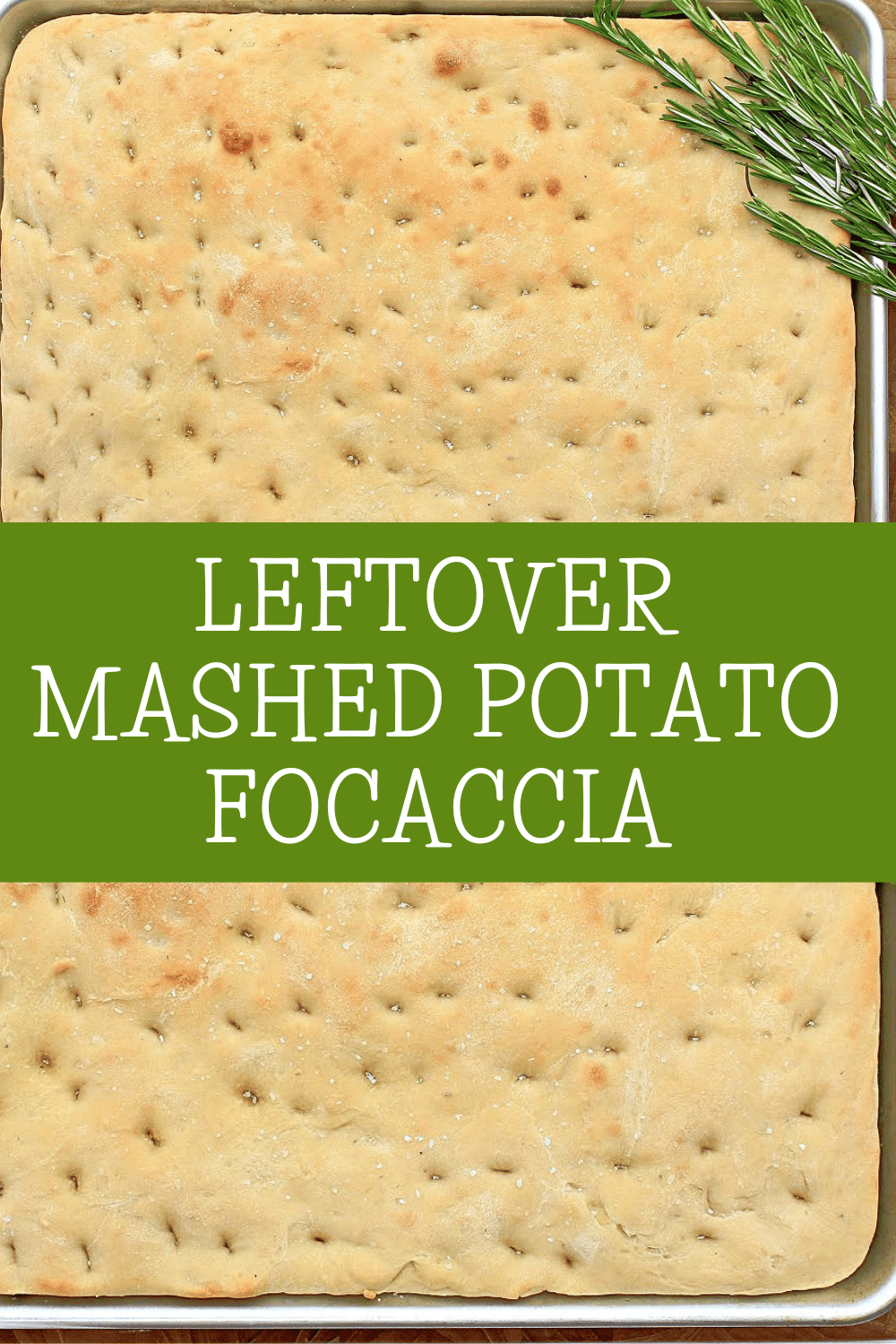 Leftover Mashed Potato Focaccia ~ A soft and chewy yeast bread perfect for turning those leftover potatoes into something new and delicious!  via @thiswifecooks