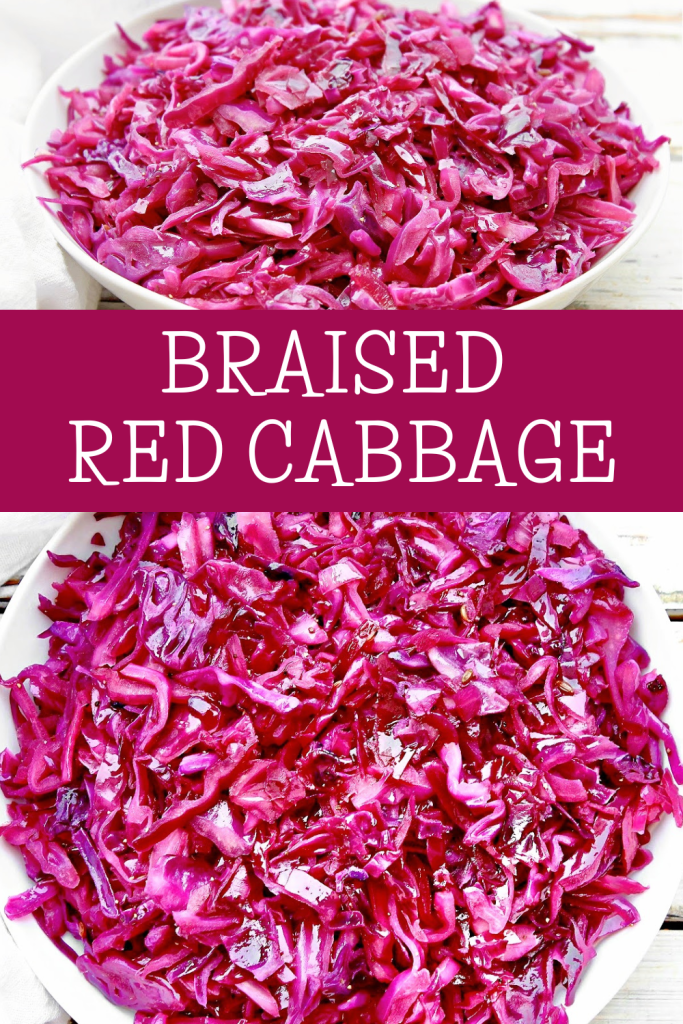 Braised Red Cabbage Recipe ~ A vibrant, tangy and sweet, European-inspired side dish that's easy and versatile!