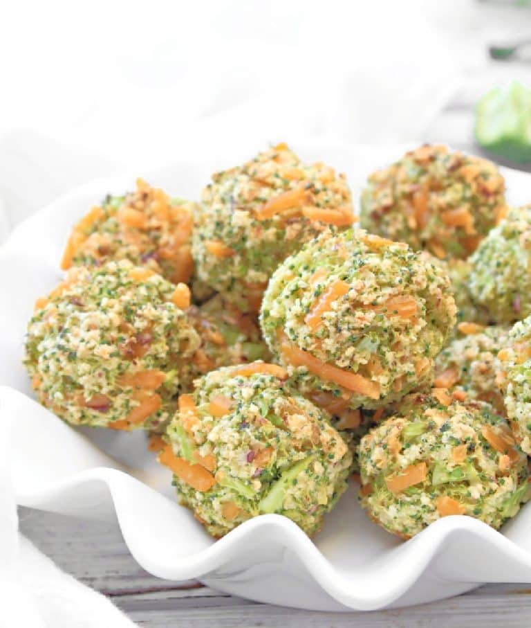 Baked Broccoli Cheese Balls Vegan Recipe This Wife Cooks™