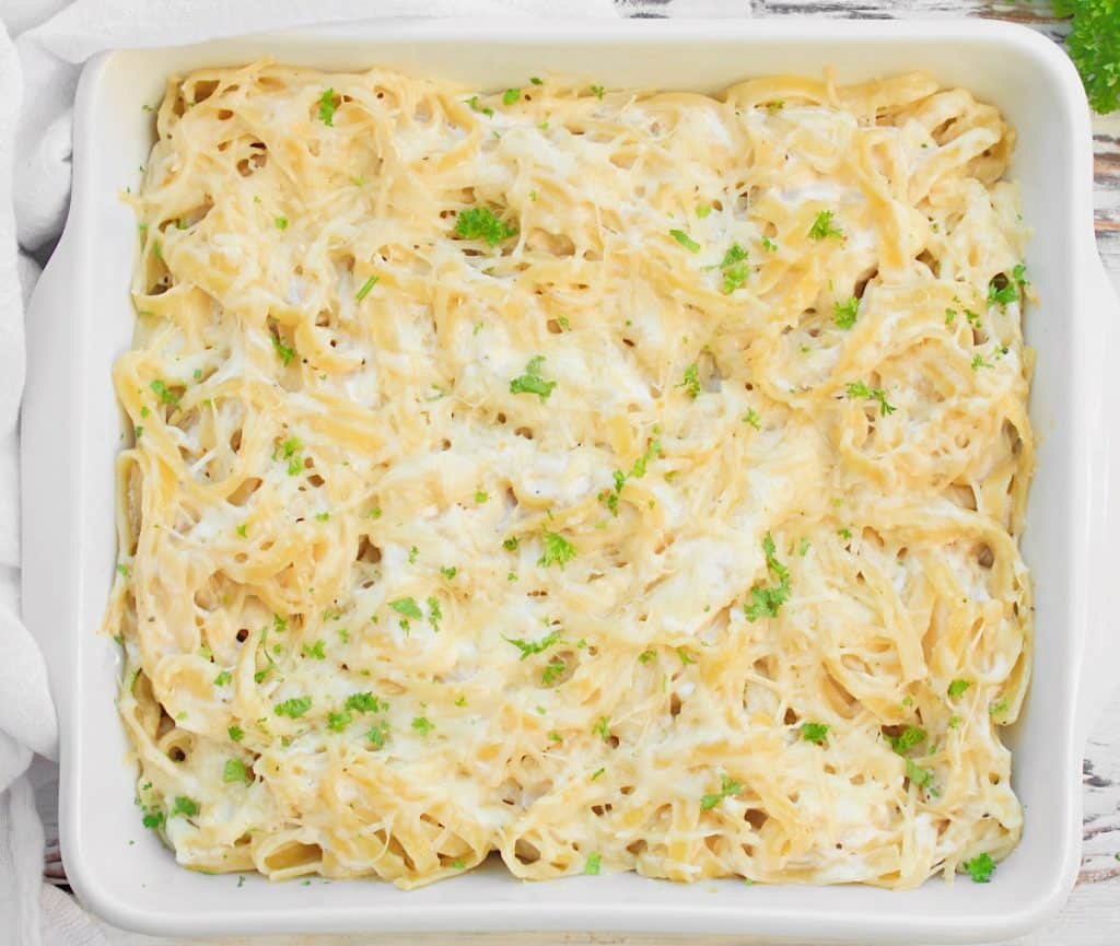 Noodles Romanoff ~ This modern spin on an old-school classic is rich, creamy, and ready to serve in about 35 minutes!