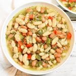 White Bean Stew ~ This hearty and aromatic stew is packed with herbaceous flavor and good-for-you ingredients!