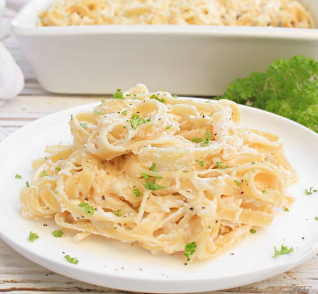 Noodles Romanoff ~ This modern spin on an old-school classic is rich, creamy, and ready to serve in about 35 minutes!