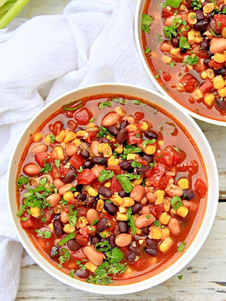 Taco Soup ~ Vegan Recipe ~ This Wife Cooks™