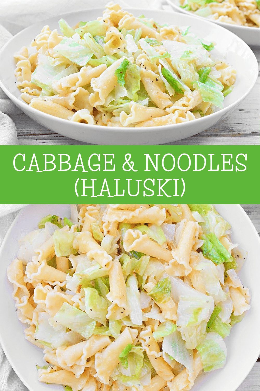 Cabbage and Noodles (Haluski) ~ This traditional Hungarian and Polish comfort food dish, also known as Pennsylvania Haluski, is easy to make with budget-friendly ingredients. So simple and satisfying! via @thiswifecooks