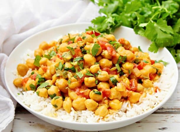 Coconut Chickpea Curry ~ Vegan Recipe ~ This Wife Cooks™