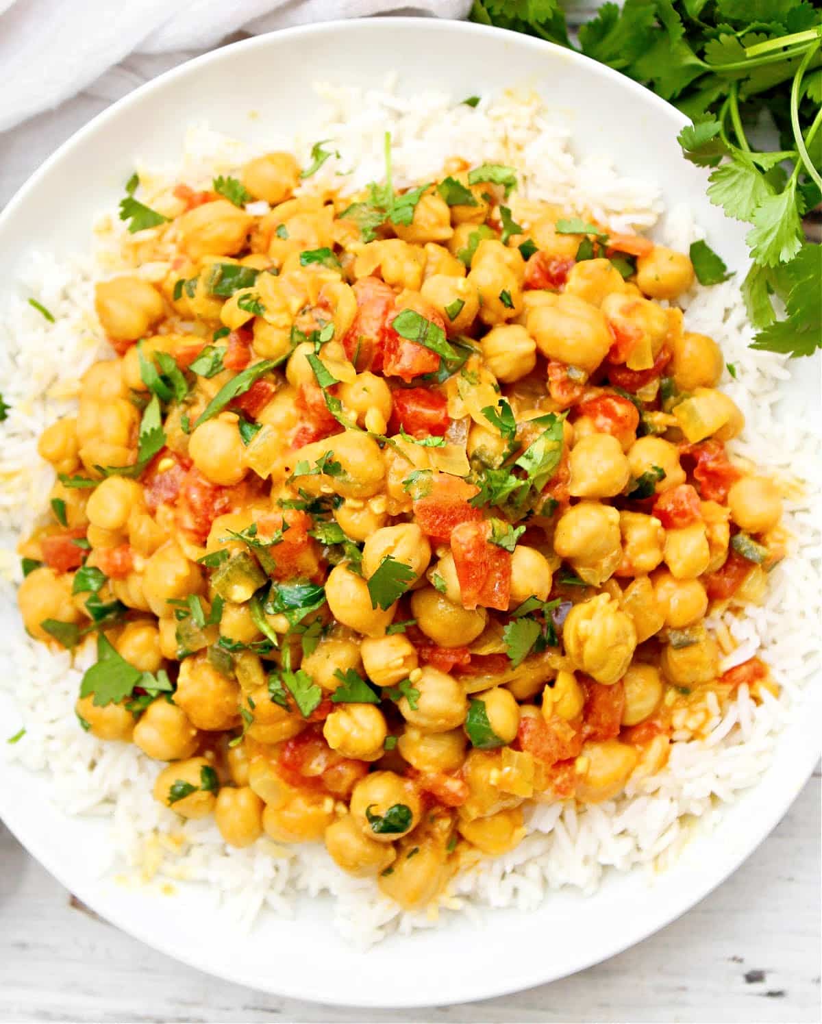 Coconut Chickpea Curry ~ Vegan Recipe ~ This Wife Cooks™