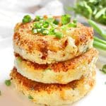 Potato Cakes ~ Savory pan-fried cakes are lightly crisp on the outside and soft on the inside. Serve as a main course or side dish!