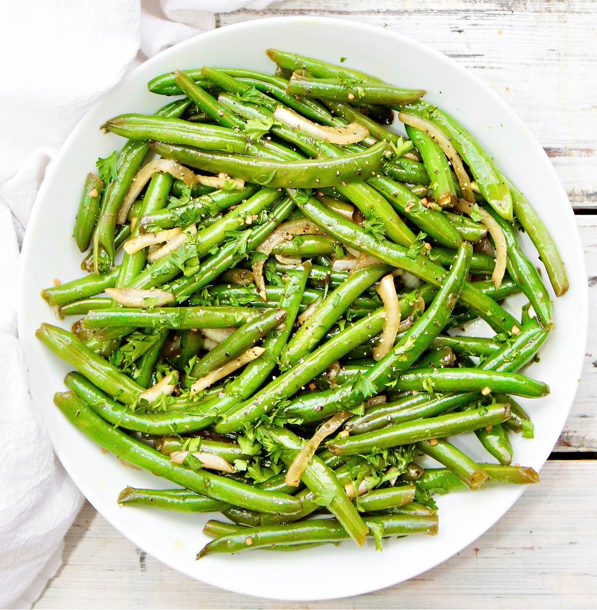 Balsamic Green Bean Salad ~ This Wife Cooks™