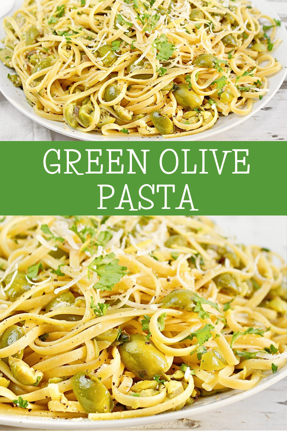 Green Olive Pasta Vegan Recipe This Wife Cooks™