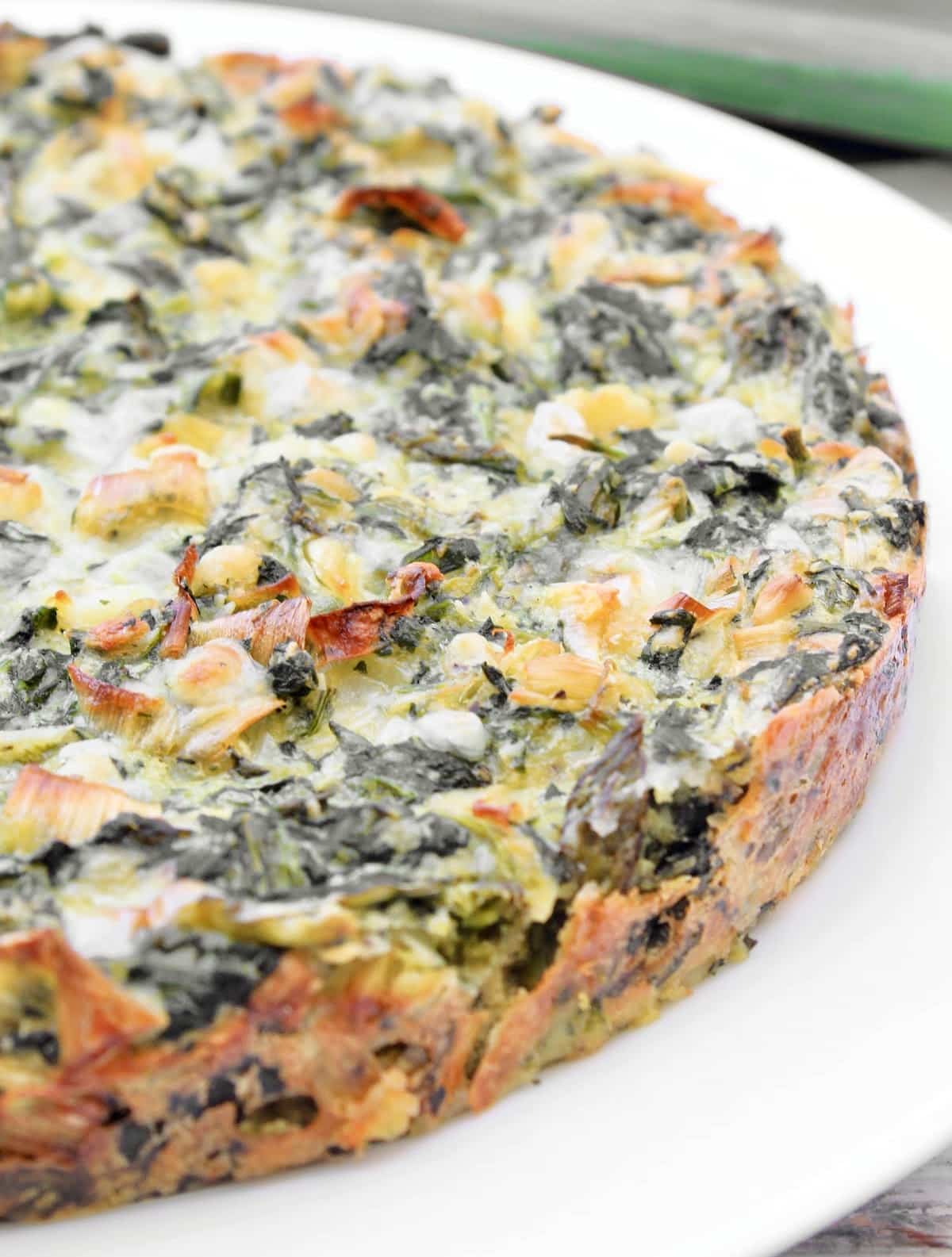 Spinach Asparagus Frittata Vegan Recipe This Wife Cooks™