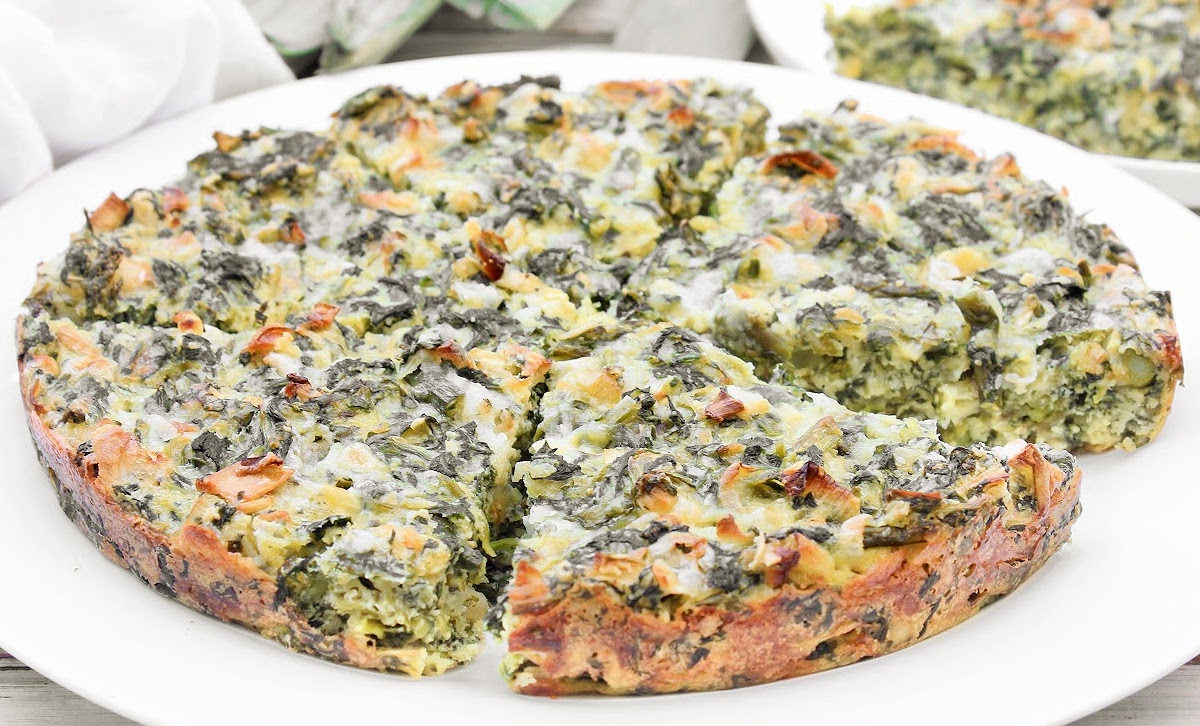 Spinach Asparagus Frittata Vegan Recipe This Wife Cooks™