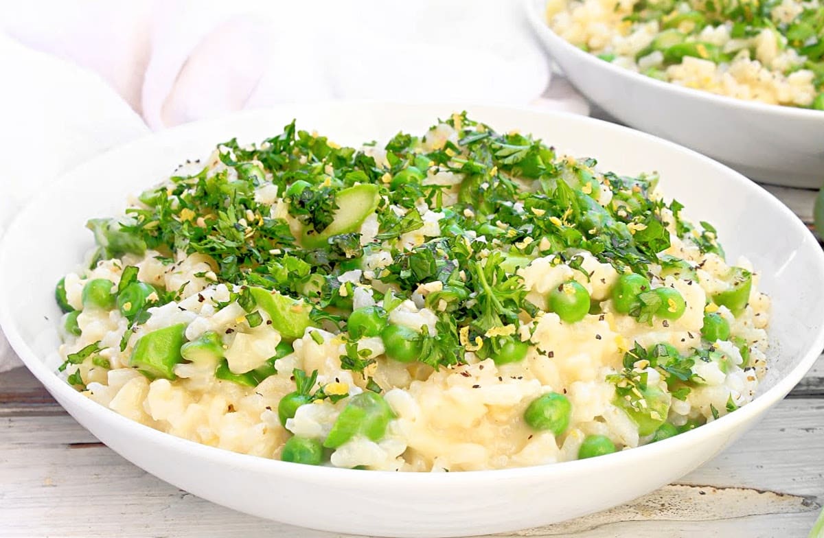 Spring Risotto with Asparagus and Peas | Easy Recipe
