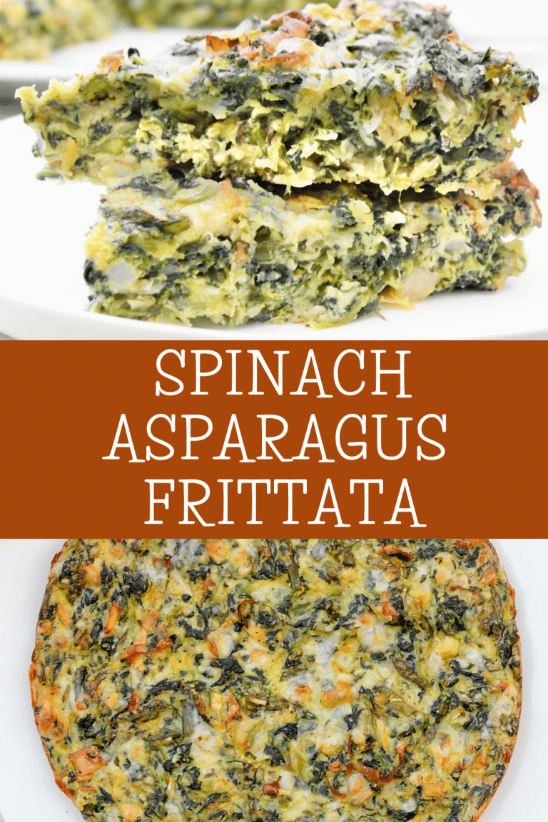 Spinach Asparagus Frittata ~ Vegan Recipe ~ This Wife Cooks™