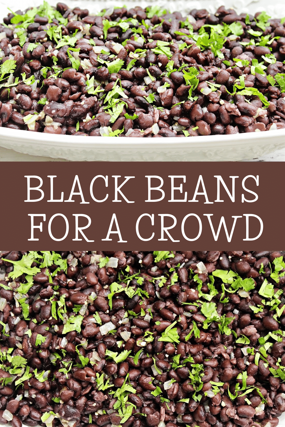 Black Beans for a Crowd ~ Perfect for Cinco de Mayo, weekly meal prep, or Taco Tuesday. Ready to serve in about 20 minutes! via @thiswifecooks