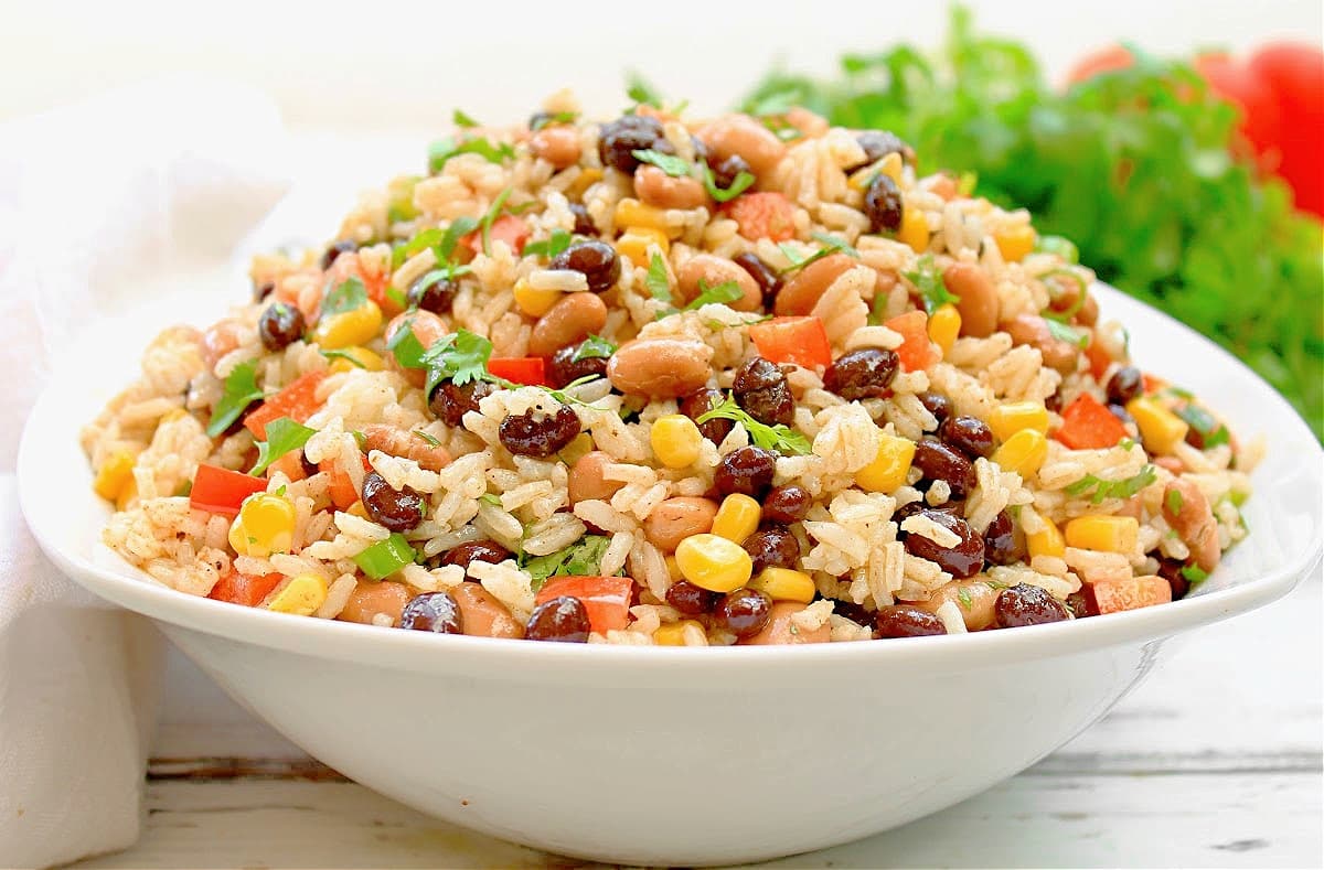 Mexican Rice Salad Vegan Recipe This Wife Cooks™