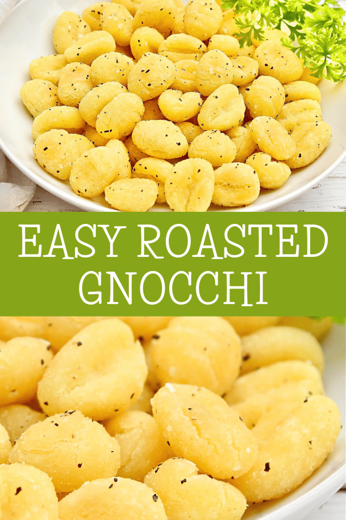 Roasted Gnocchi ~ This easy sheet pan gnocchi is crisp on the outside and soft on the inside with a satisfyingly chewy bite!